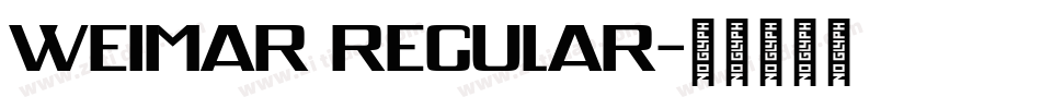 Weimar Regular字体转换